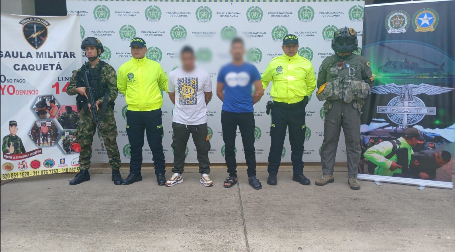 Dos presuntos integrantes de la Estructura Teófilo Forero fueron capturados en operación militar contra la extorsión en Valle del Cauca y Huila.