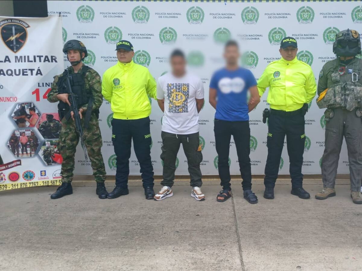 Dos presuntos integrantes de la Estructura Teófilo Forero fueron capturados