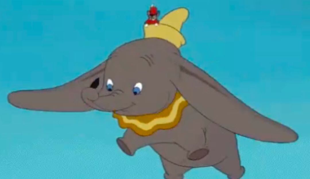 El elefante 'Dumbo' en su cinta de 1941