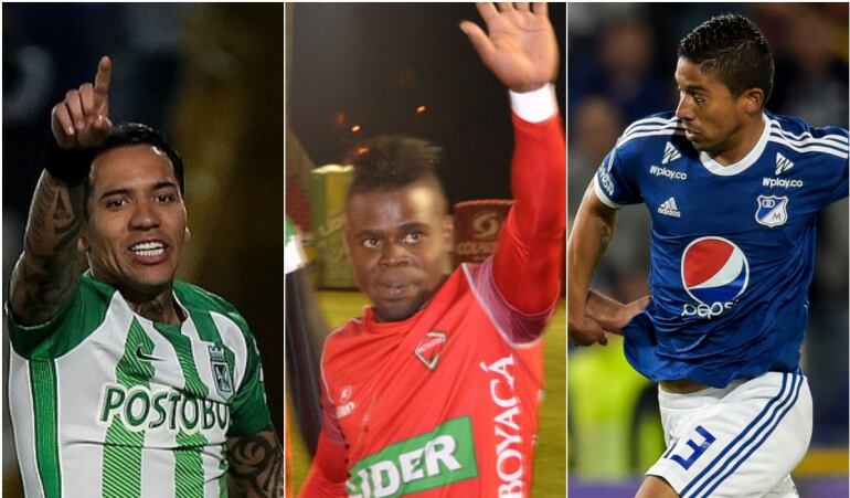 Dayro Moreno, Carlos Mosquera y Cristian Marrugo.