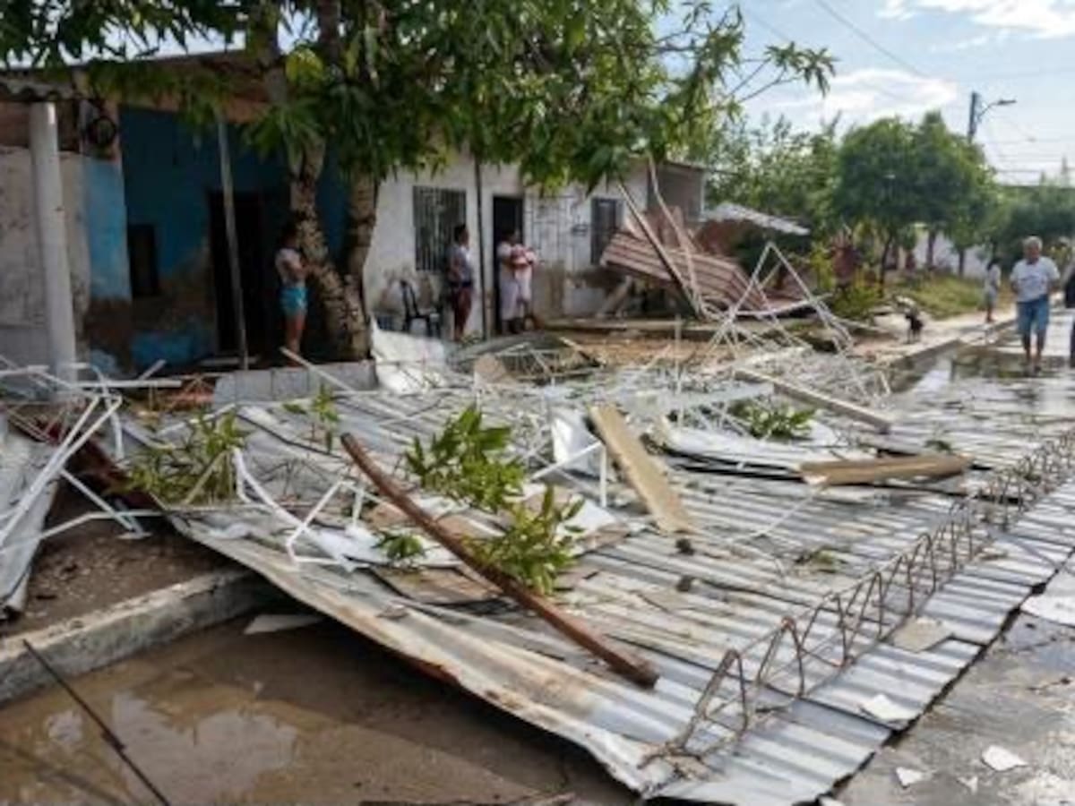 Vientos huracanados dejan más de 240 familias censadas y múltiples afectaciones en el Atlántico