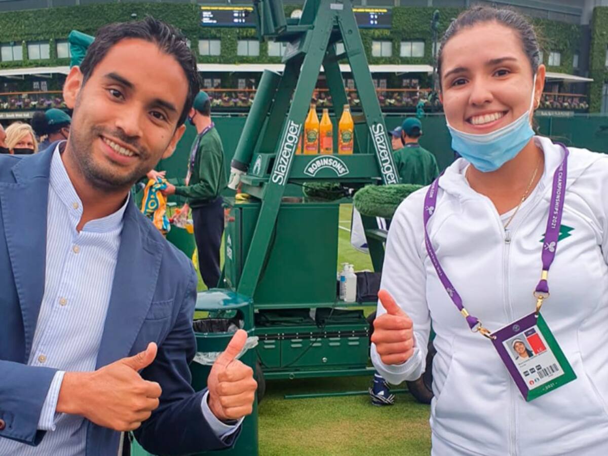 Su sueño era ver a Federer y terminó alentando a María Camila Osorio