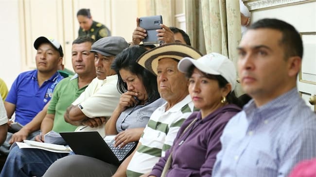 Acuerdo alcanzado entre el Gobierno Nacional y los campesinos . Foto: (Colprensa - Francisco Calderón)