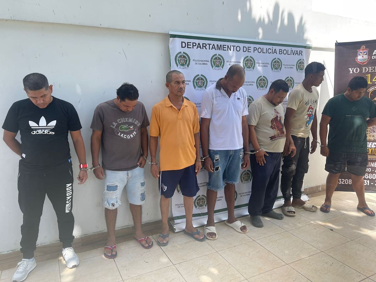 Ocho presuntos integrantes de las AGC fueron capturados en Bolívar