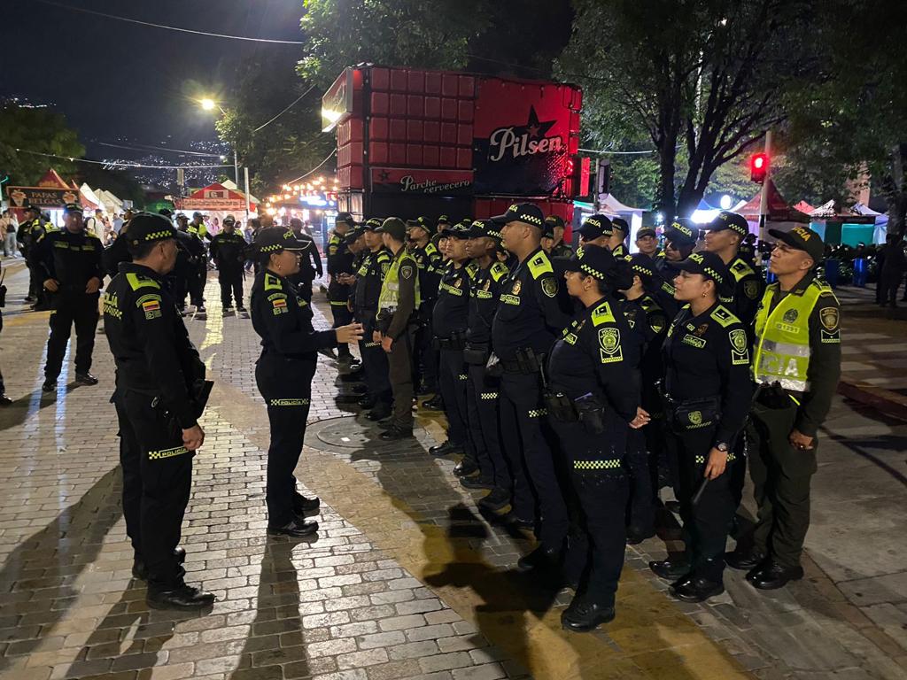 Seguridad fin de año. Cortesía: Alcaldía de Medellín.