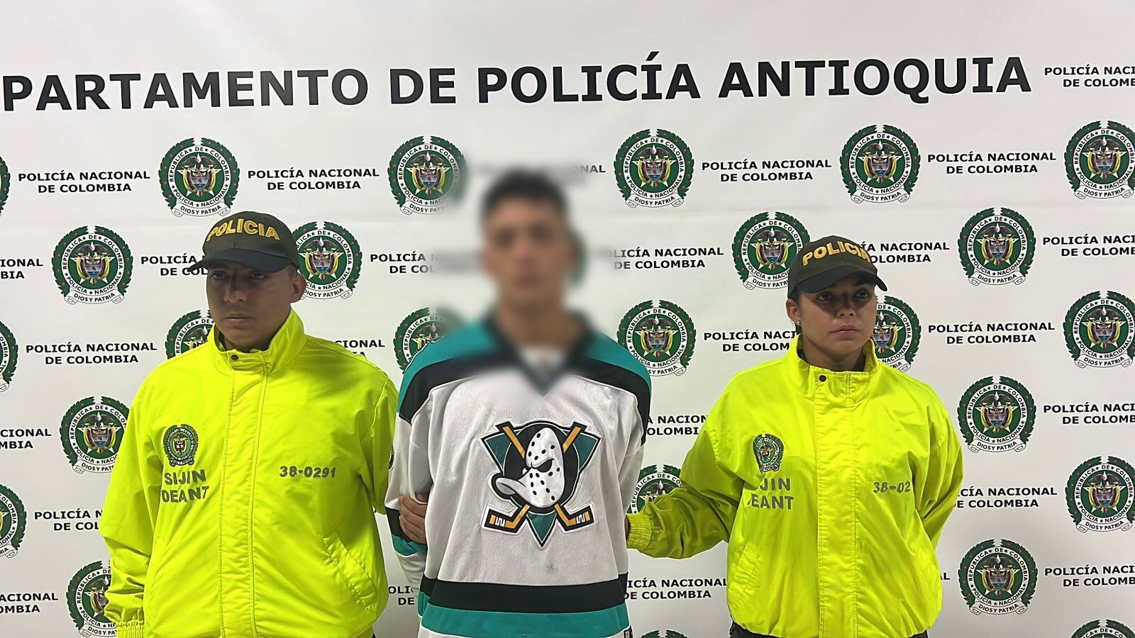 Alias Gafas capturado en Medellín- foto policía Antioquia