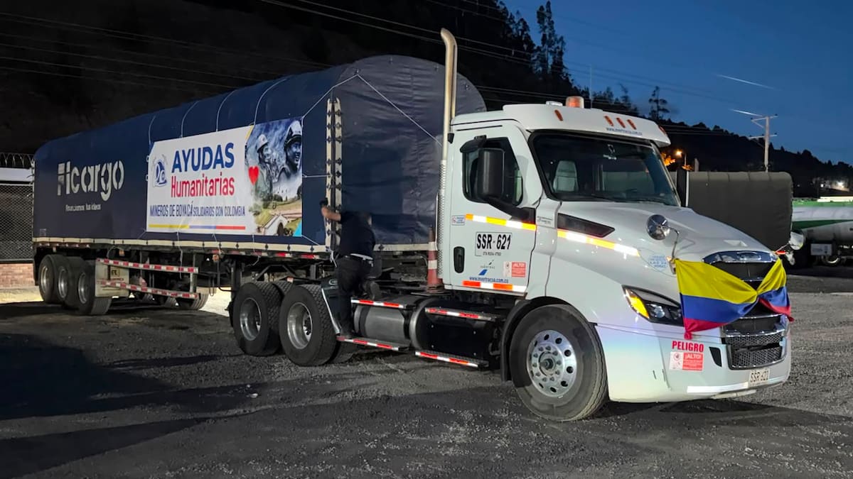 Mineros de Boyacá lideran envío de 100 toneladas de ayudas a damnificados