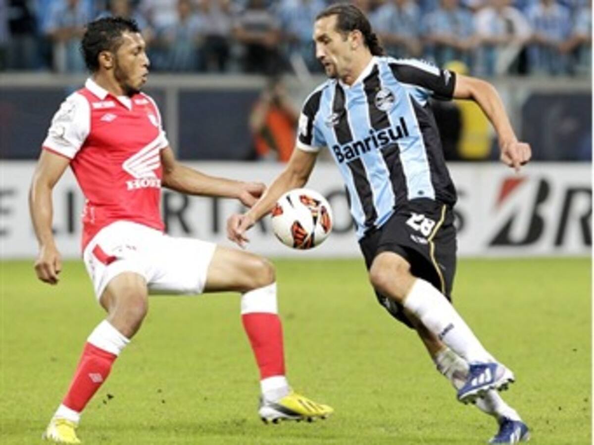 Santa Fe perdió el invicto de Copa Libertadores al caer con Gremio en Portoalegre