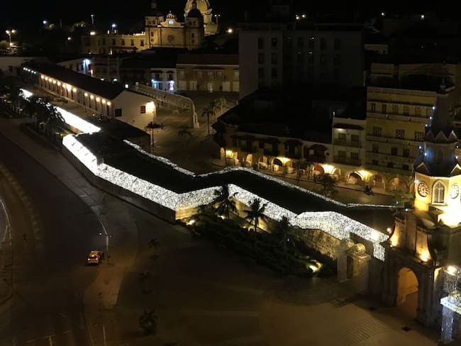 80 kilómetros de luces componen la ruta navideña de Cartagena