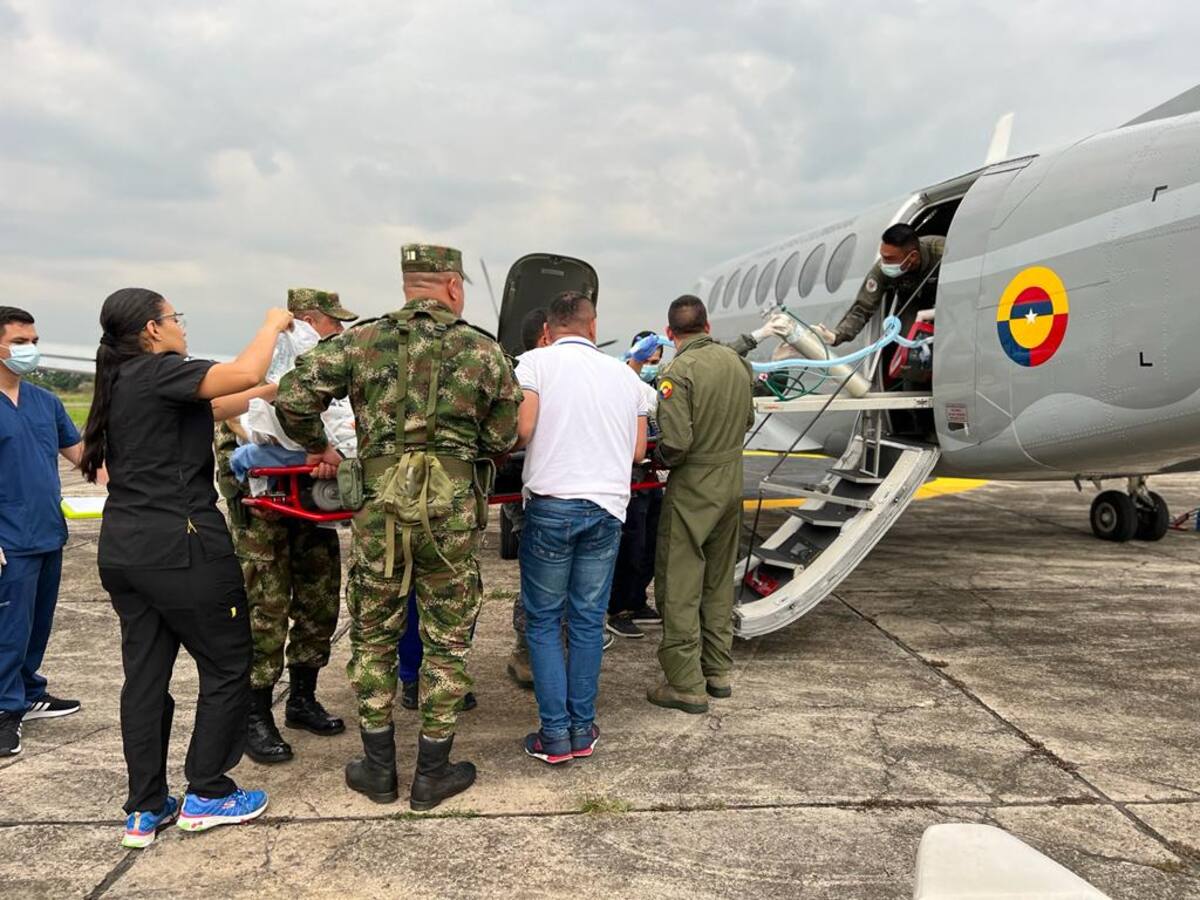Soldado herido por francotirador del ELN fue trasladado a Bogotá