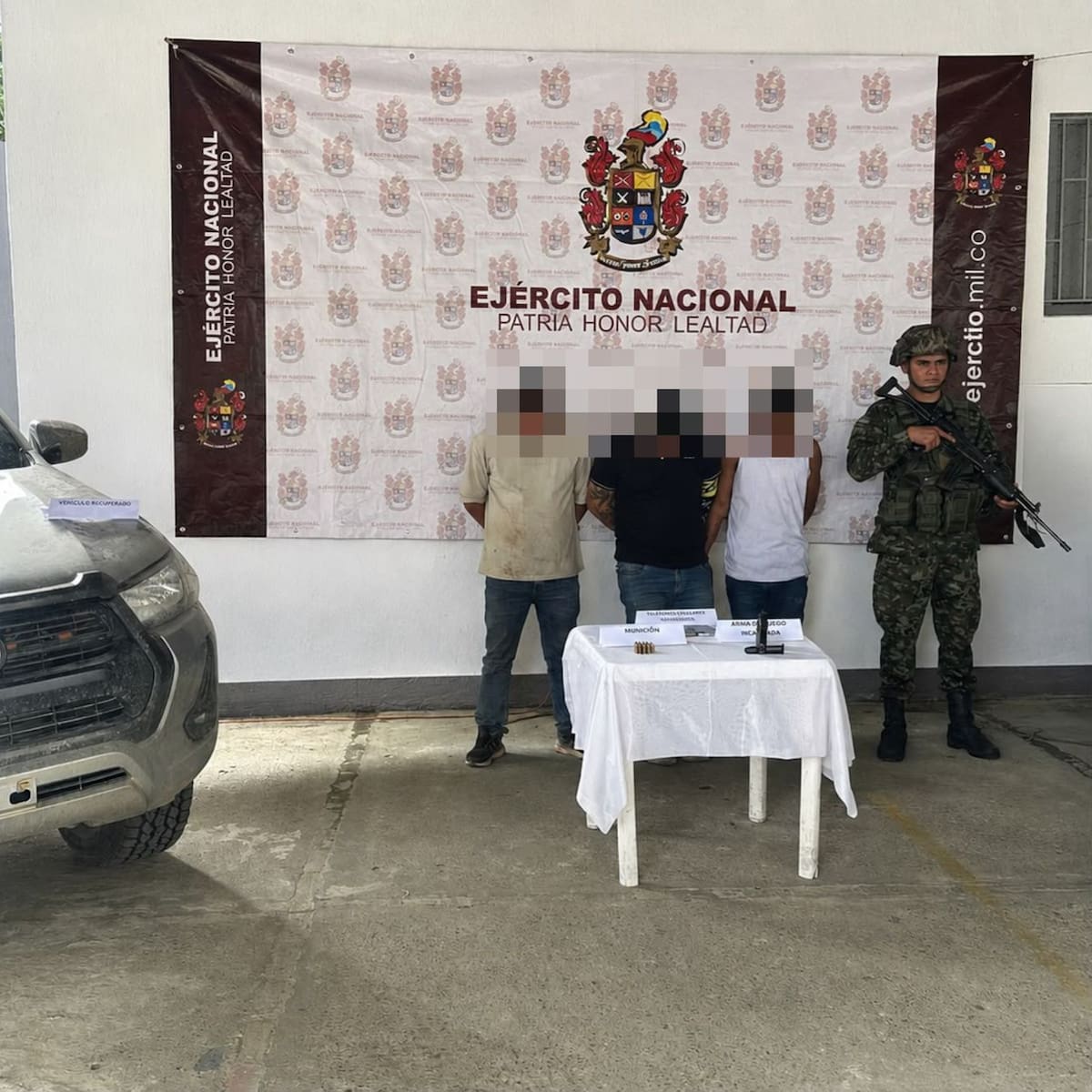 Ejército captura a dos señalados por robo de vehículo de alta gama en Casanare