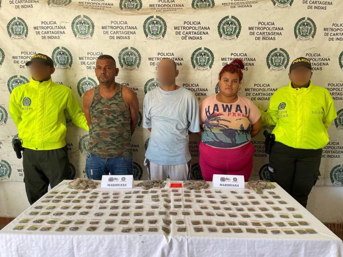 Policía metropolitana desarticuló “negocio familiar” de drogas en Turbaco