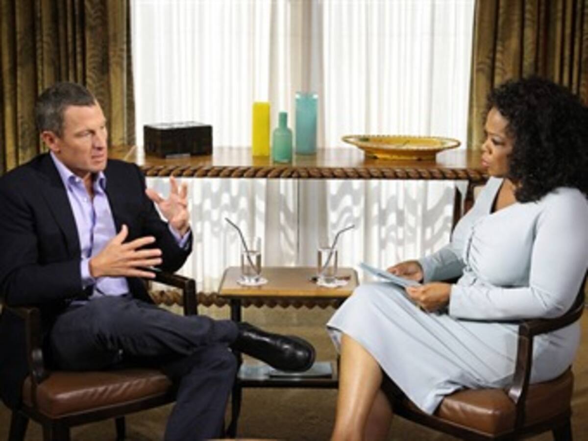Más de 28 millones de personas vieron la entrevista de Oprah a Armstrong