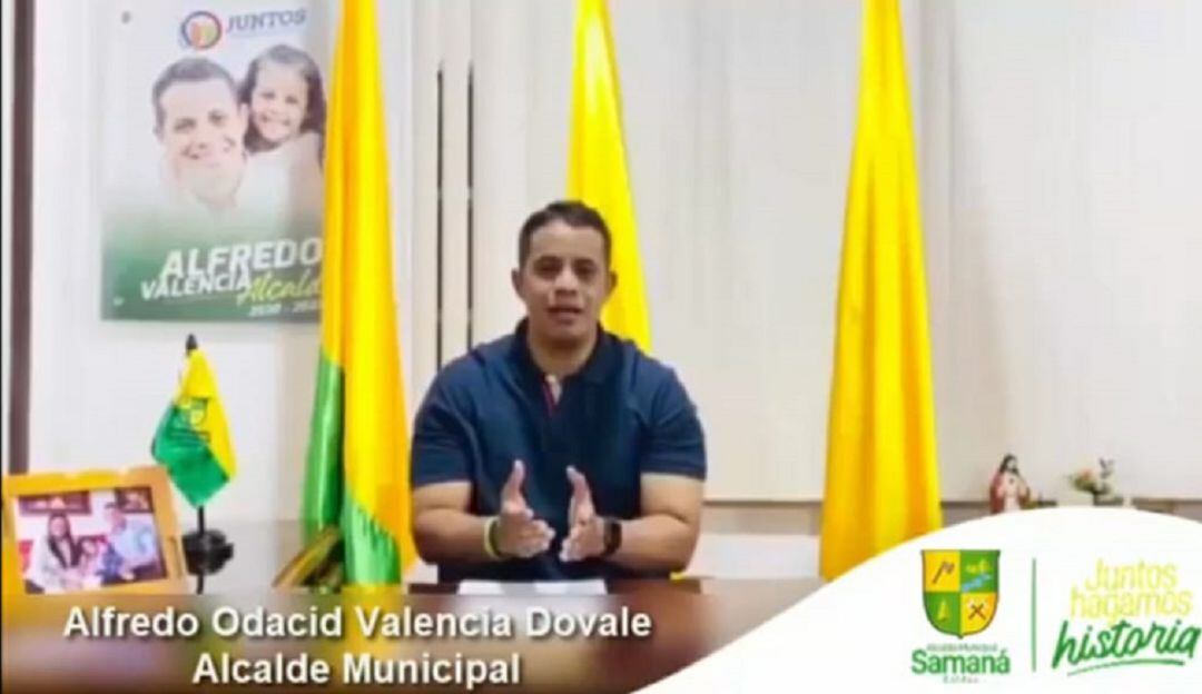 Alfredo Odacid Valencia Dovale, Alcalde de Samaná, Caldas