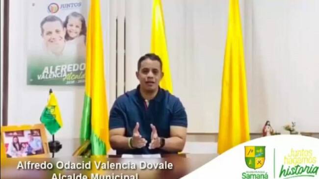Alfredo Odacid Valencia Dovale, Alcalde de Samaná, Caldas