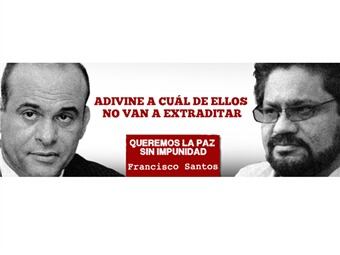 La nueva valla de Francisco Santos.