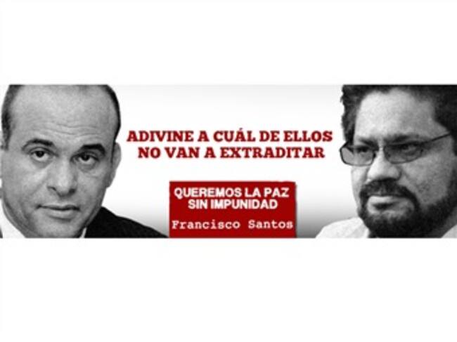 La nueva valla de Francisco Santos.