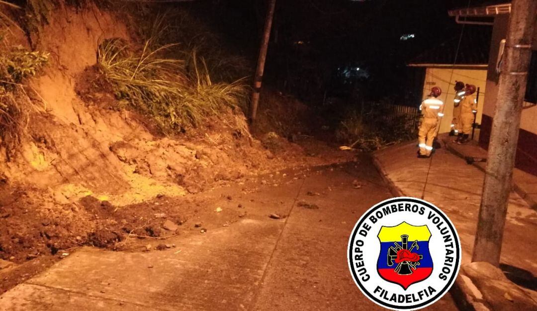 Deslizamientos por lluvias torrenciales en Filadelfia