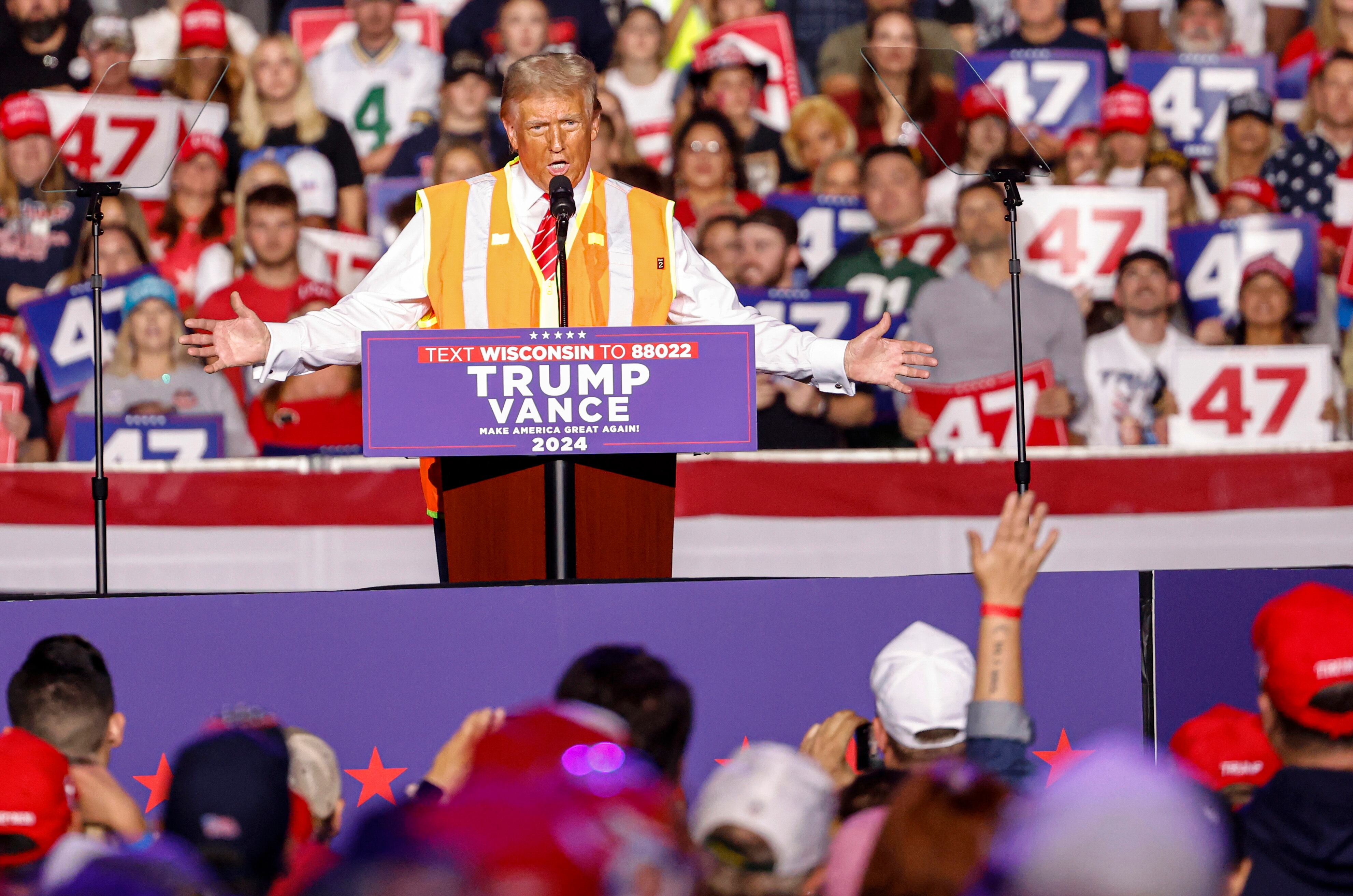 Donald Trump en Wisconsin. (Foto: EFE)
