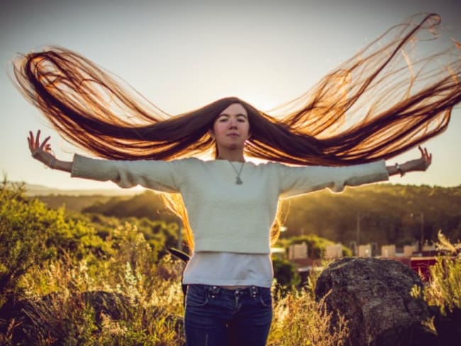 Conozca a la “Rapunzel” humana