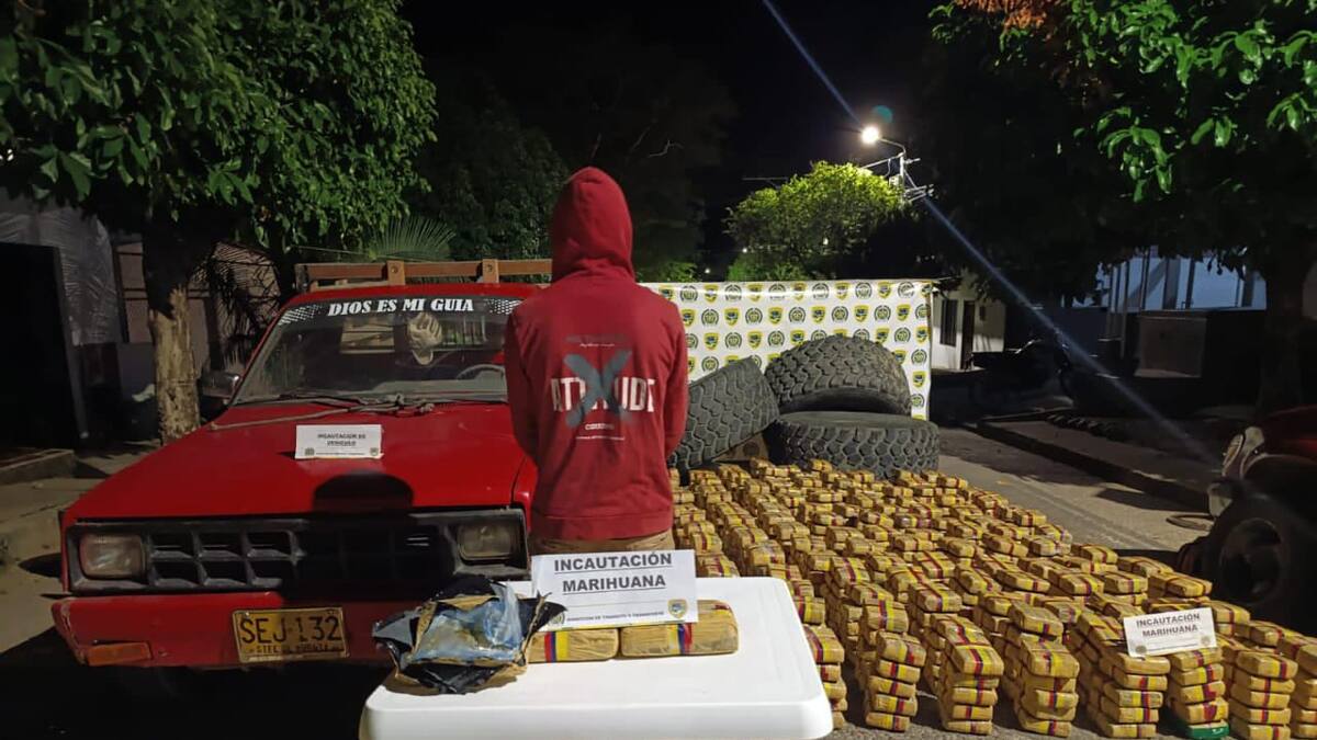 Incautan 745 kilos de marihuana en el Huila que provenían del Cauca