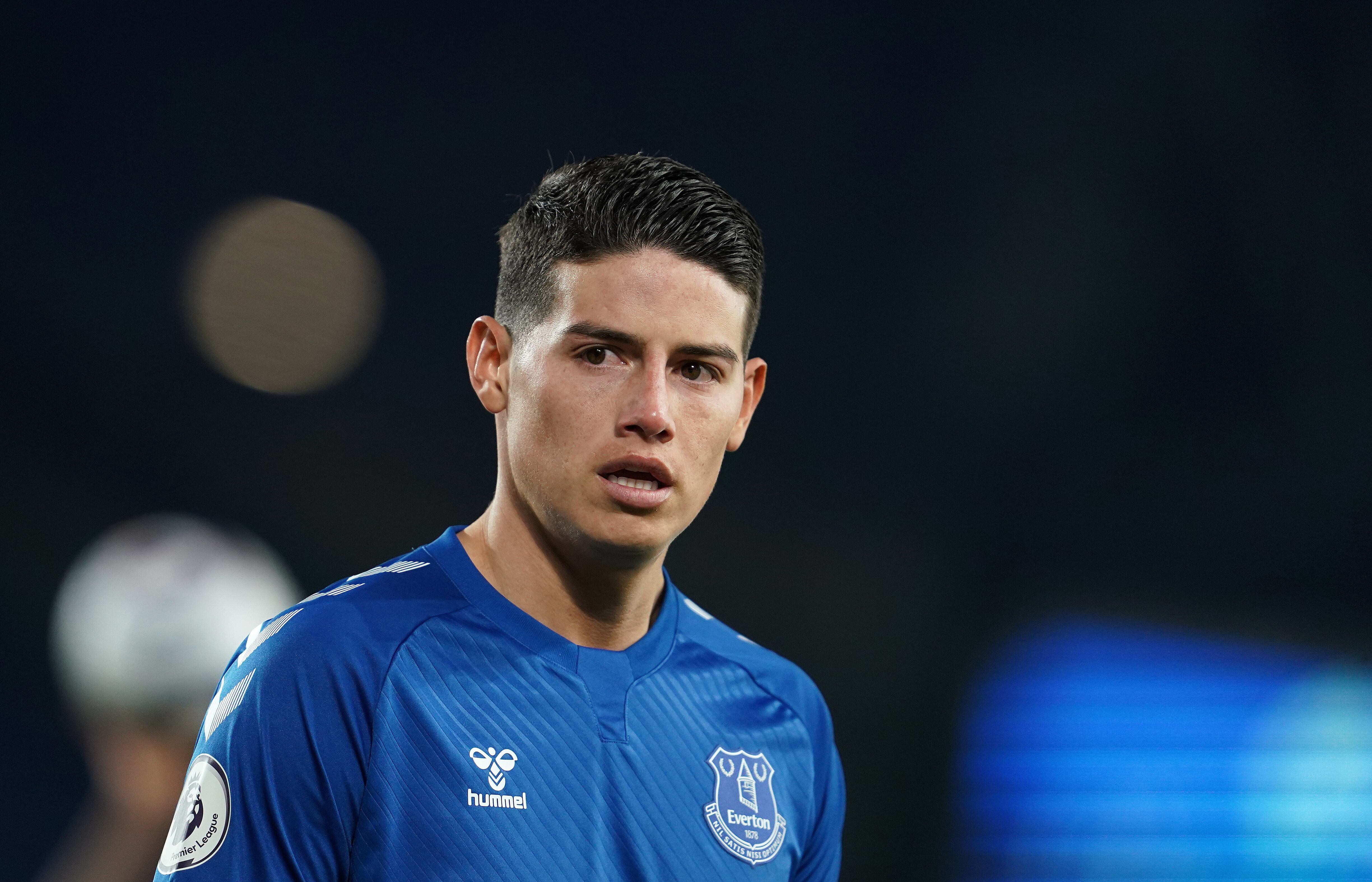 James Rodríguez durante su paso por el EVerton. (Photo by Jon Super - Pool/Getty Images)