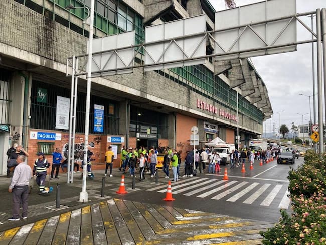 Ingreso de hinchas al estadio Palogrande. Foto: Alcaldía de Manizales.