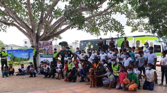 La actividad fue adelantada por la Policía Metropolitana de Cartagena y algunas de sus especialidades