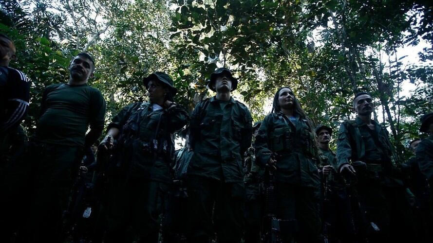 Guerrilleros en la Conferencia de las Farc. Foto: Colprensa