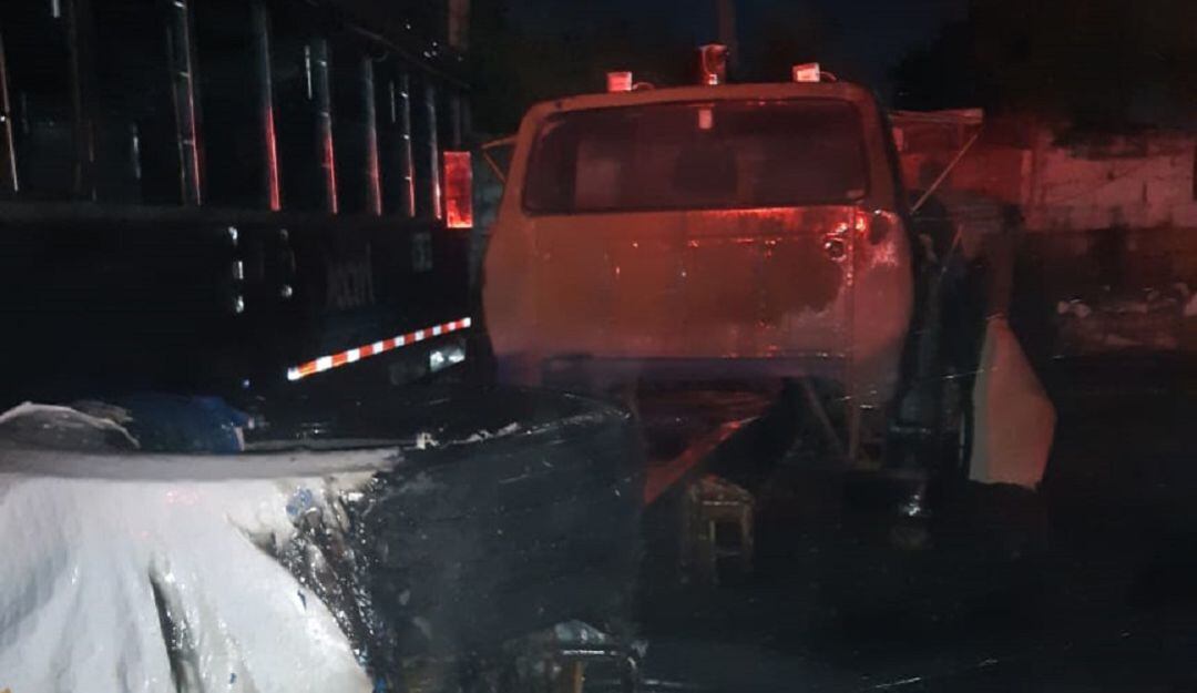 La conflagración se presentó en el parqueadero La Estrella del barrio San Francisco