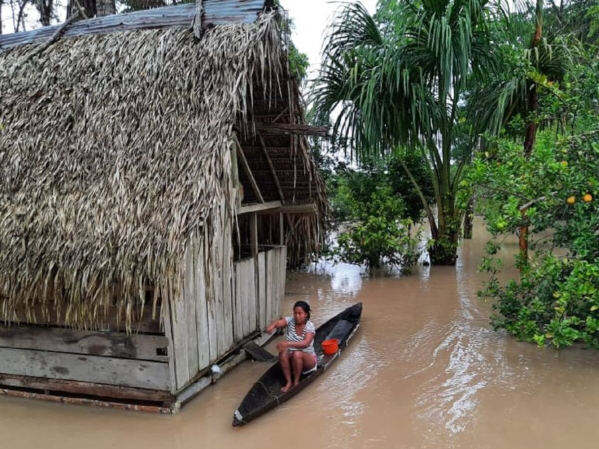 Bajo el agua comunidad indígena del Putumayo
