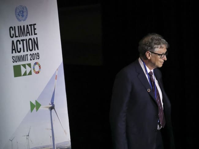 Bill Gates durante su participación en la Cumbre de Acción Climática Global en 2019. 