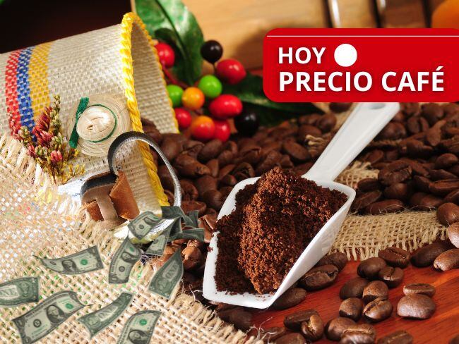 ¿Sigue bajando? Precio café HOY 25 de junio en Colombia: así se cotiza la carga de 125 Kg, según FNC. Imagen de fondo de Canva.