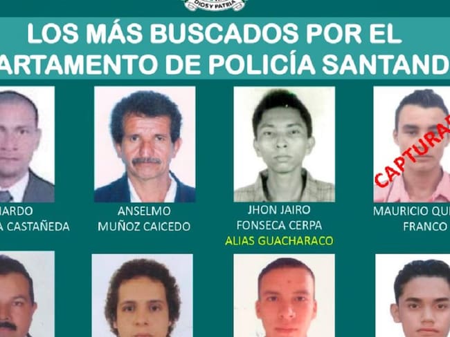Los 11 delincuentes más buscados de Santander