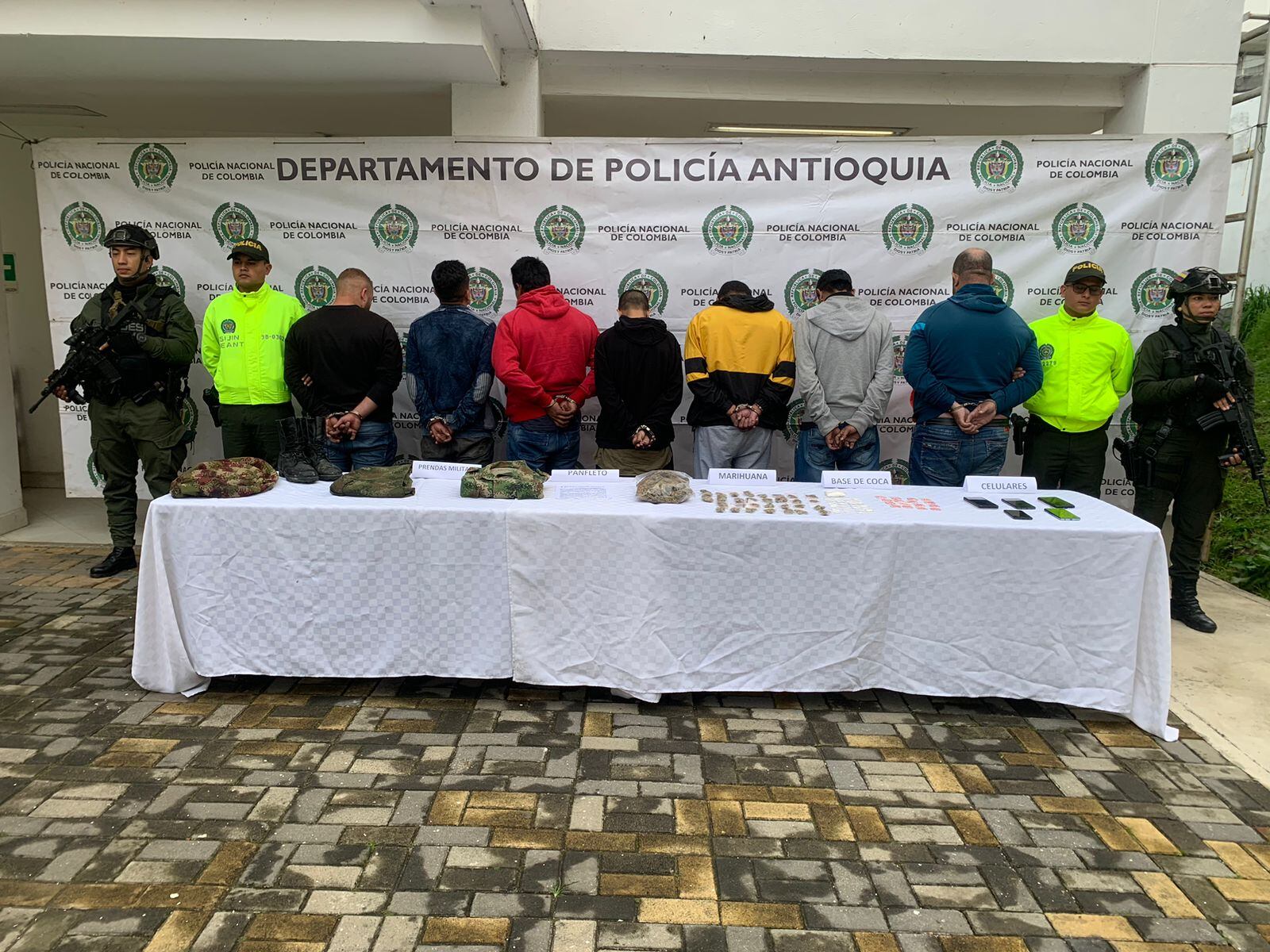 Siete detenidos del Clan del Golfo - Policía Antioquia