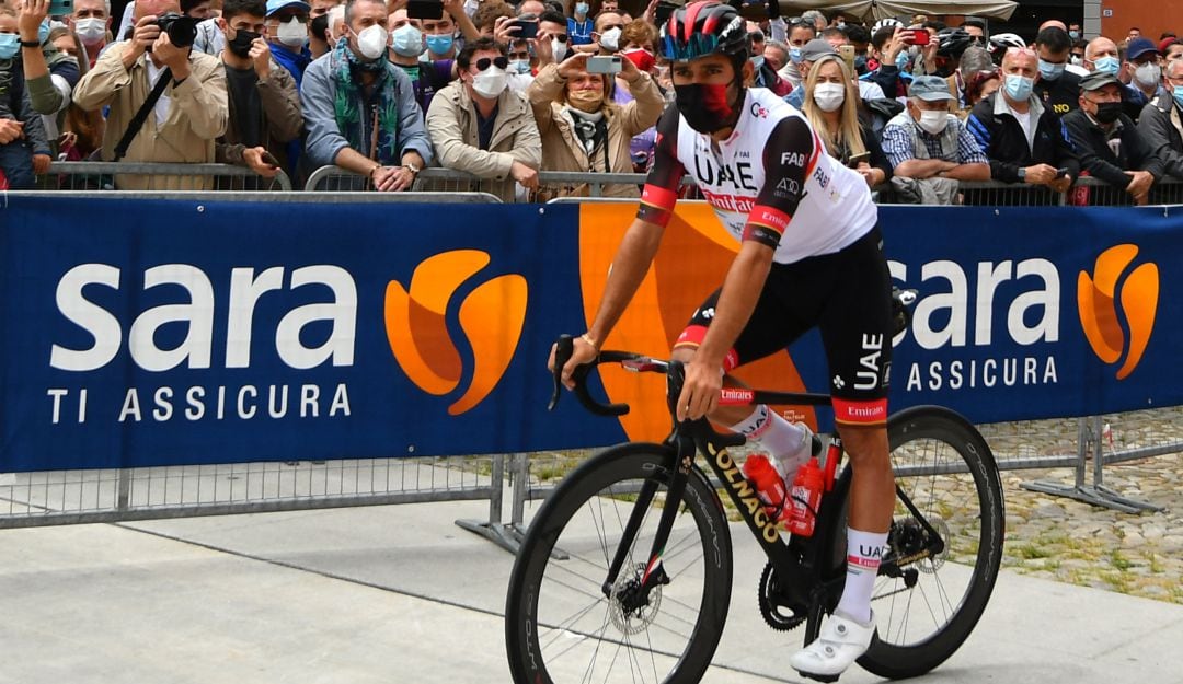 Fernando Gaviria durante la séptima etapa del Giro de Italia.