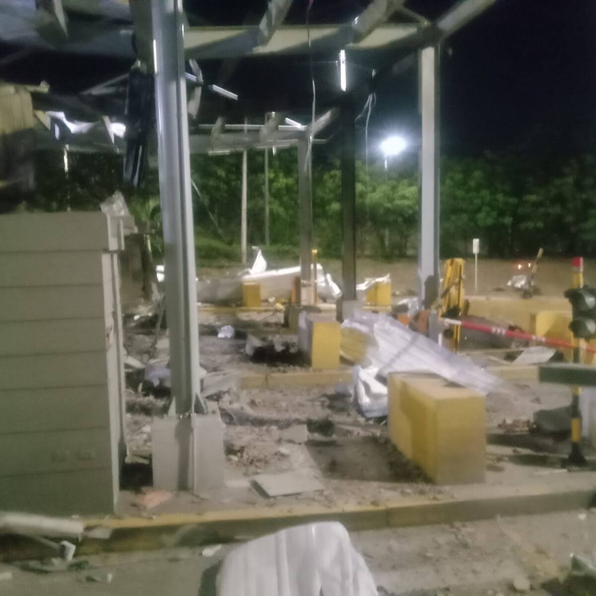 Invias rechazó ataque que destruyó peaje La Parada en Villa del Rosario, Norte de Santader