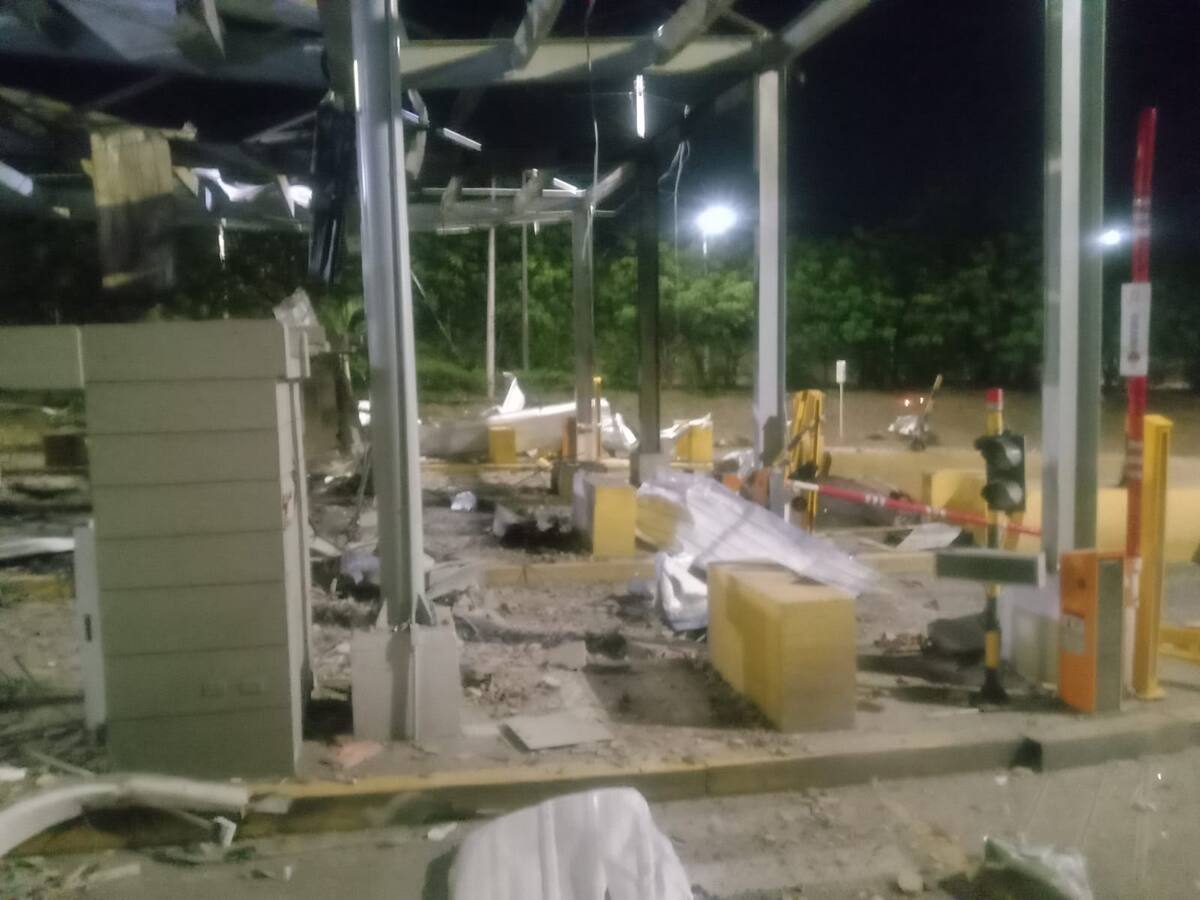 Invias rechazó ataque que destruyó peaje La Parada en Villa del Rosario, Norte de Santader