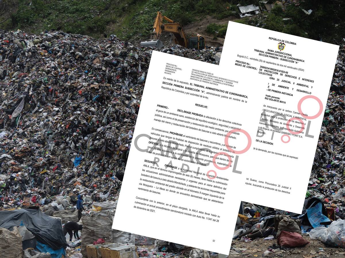 Tribunal ordena el cierre del botadero a cielo abierto de Mondoñedo