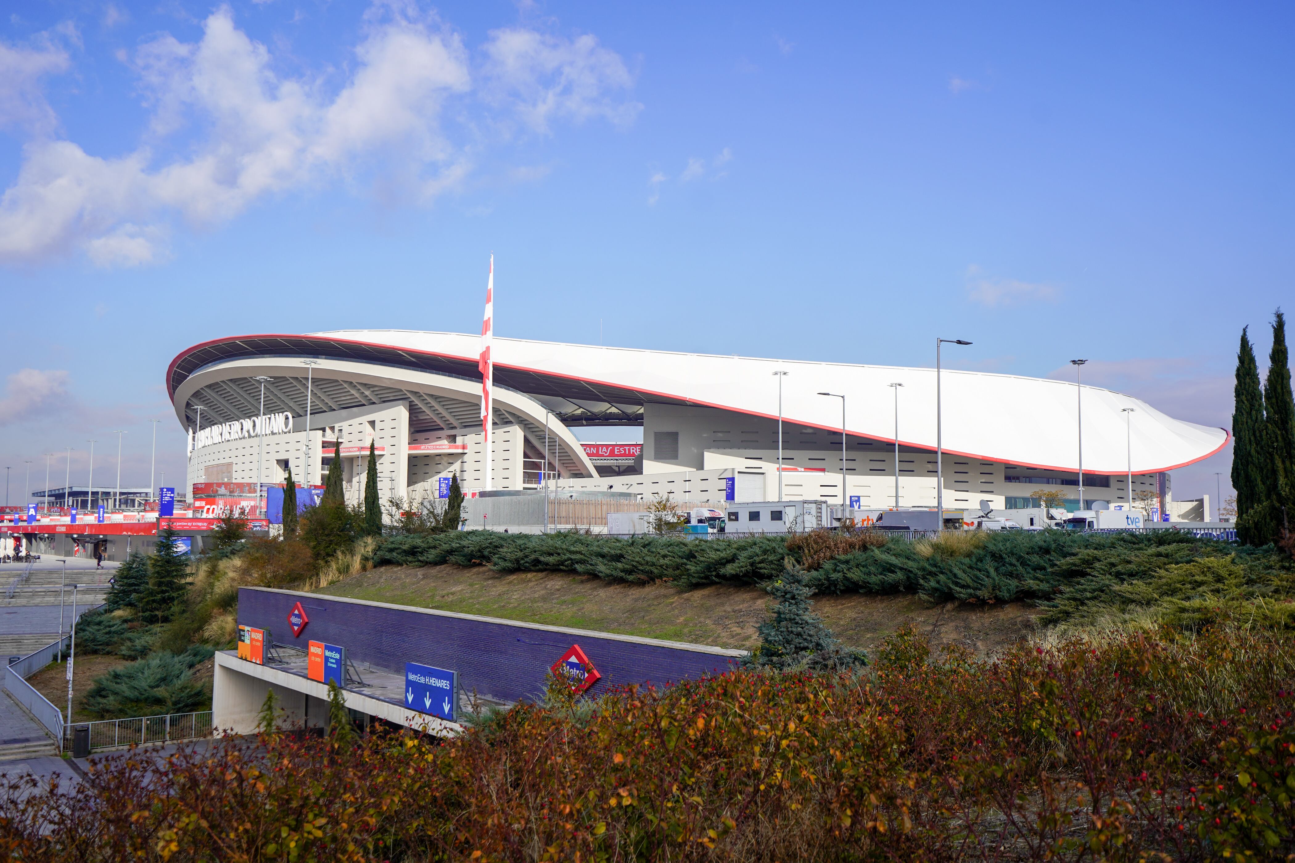 Estadio Metropolitano, casa del Atlético de Madrid. Foto: Getty Images.