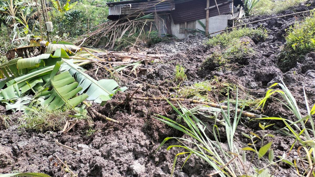 Un deslizamiento deja una vivienda totalmente destruida en Manzanares, Caldas