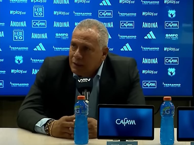 Hernán Torres, técnico de Millonarios / Captura de pantalla rueda de prensa