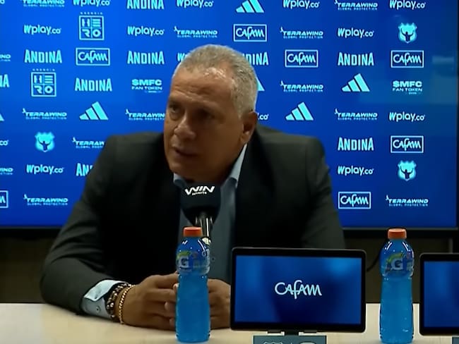 Hernán Torres, técnico de Millonarios / Captura de pantalla rueda de prensa