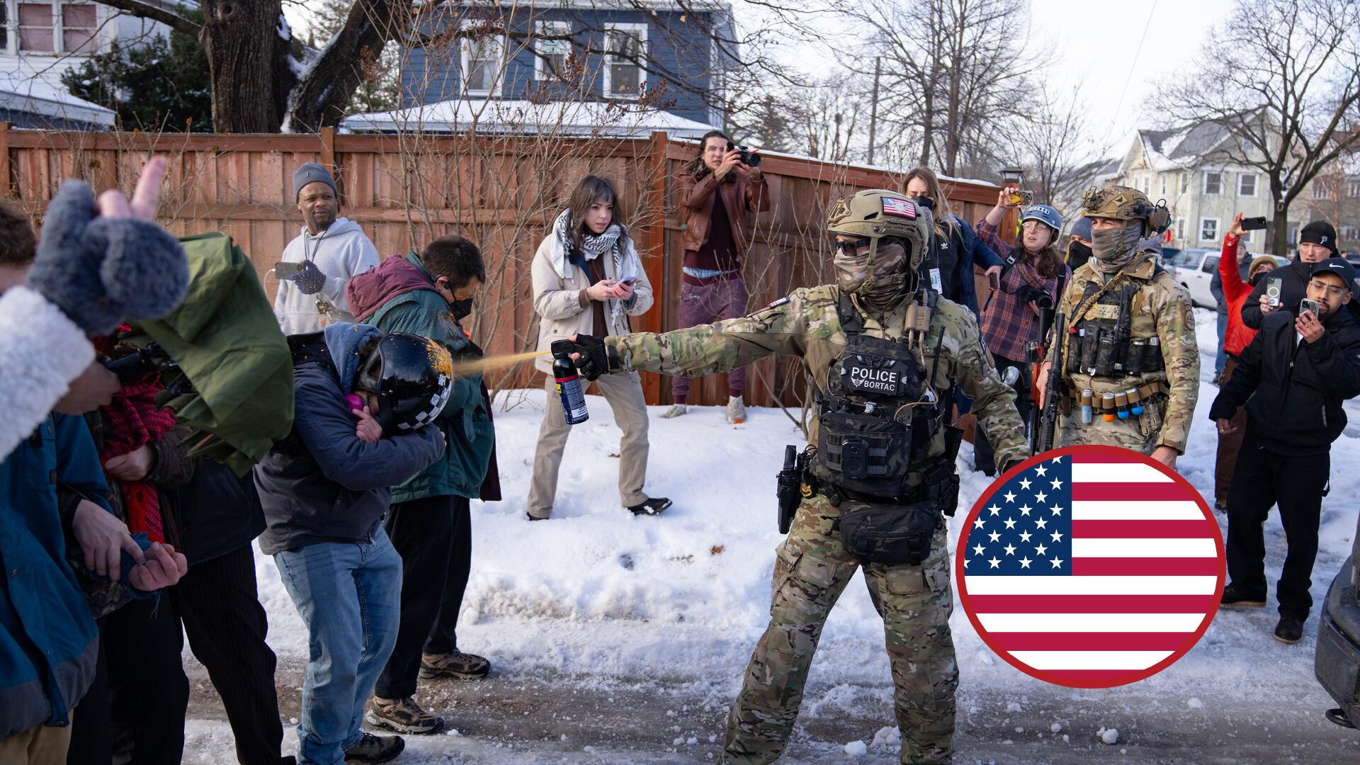 Protestas contra el ICE en Mineápolis. Foto: Alex Kormann.Estados Unidos. Foto: Getty Images.