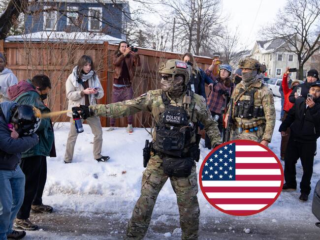 Protestas contra el ICE en Mineápolis. Foto: Alex Kormann.Estados Unidos. Foto: Getty Images.