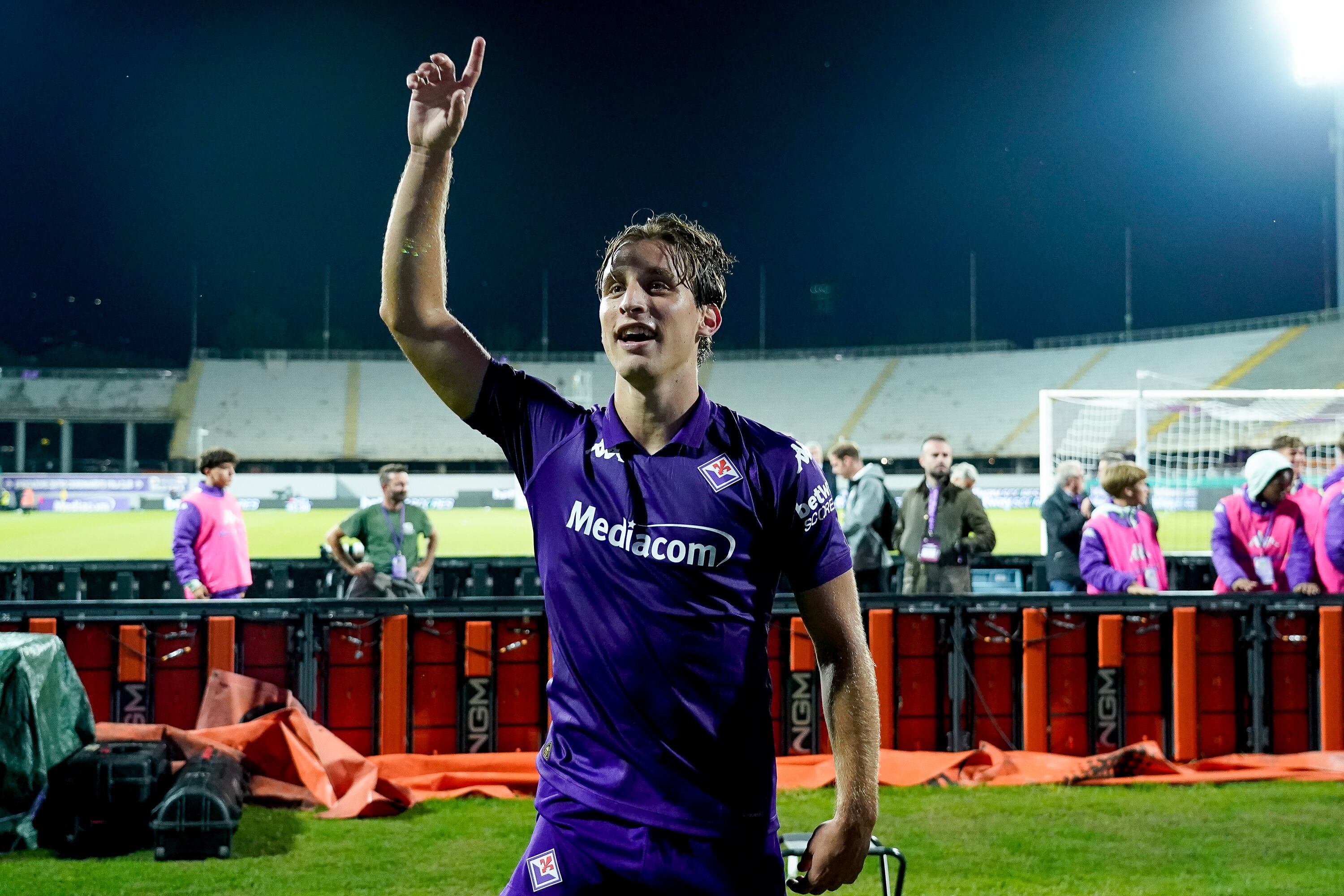 Edoardo Bove, futbolista de la Fiorentina. (Photo by Giuseppe Maffia/NurPhoto via Getty Images)