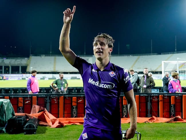 Edoardo Bove, futbolista de la Fiorentina. (Photo by Giuseppe Maffia/NurPhoto via Getty Images)