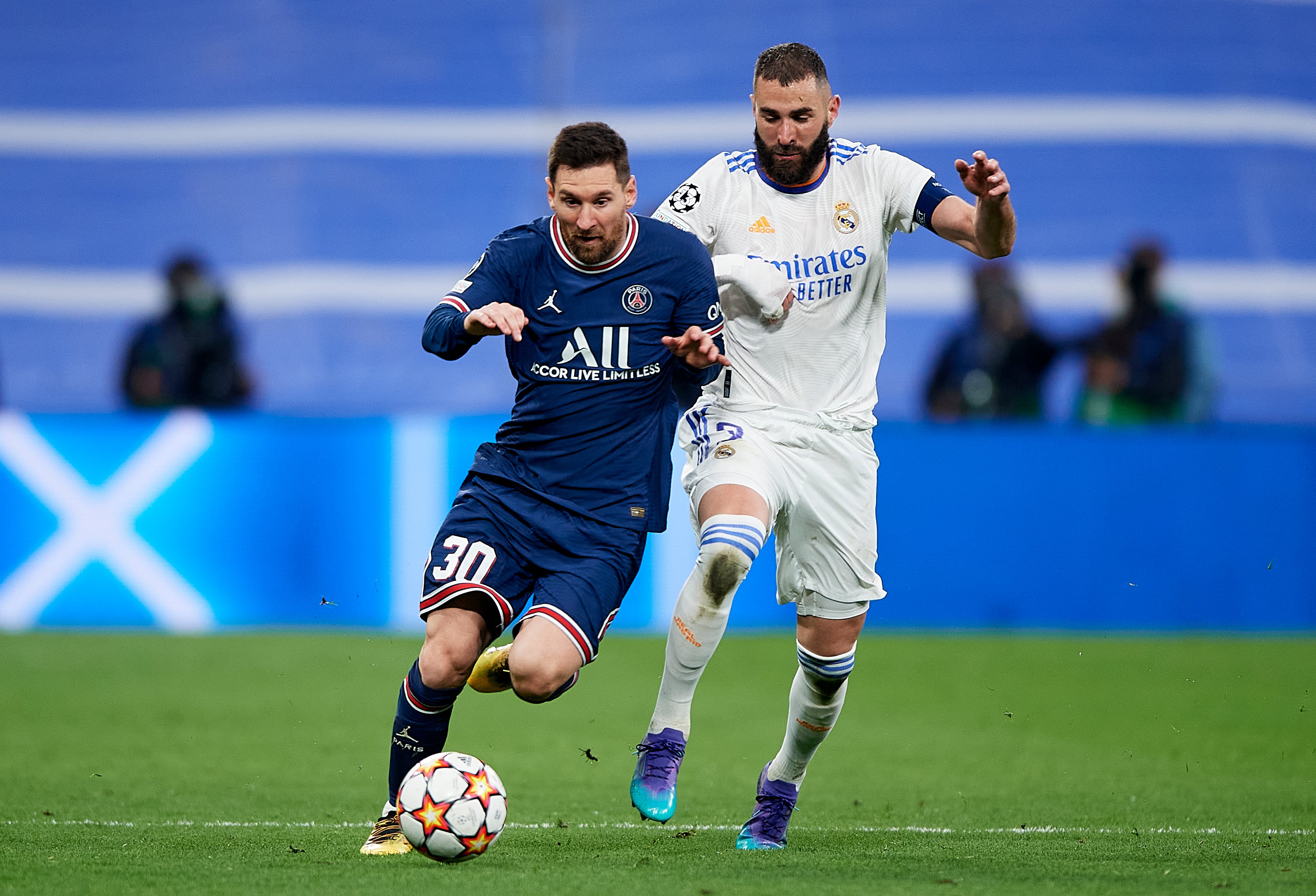 Karim Benzema y Lionel Messi son los grandes favoritos a quedarse con The Best. (Photo by Silvestre Szpylma/Quality Sport Images/Getty Images)