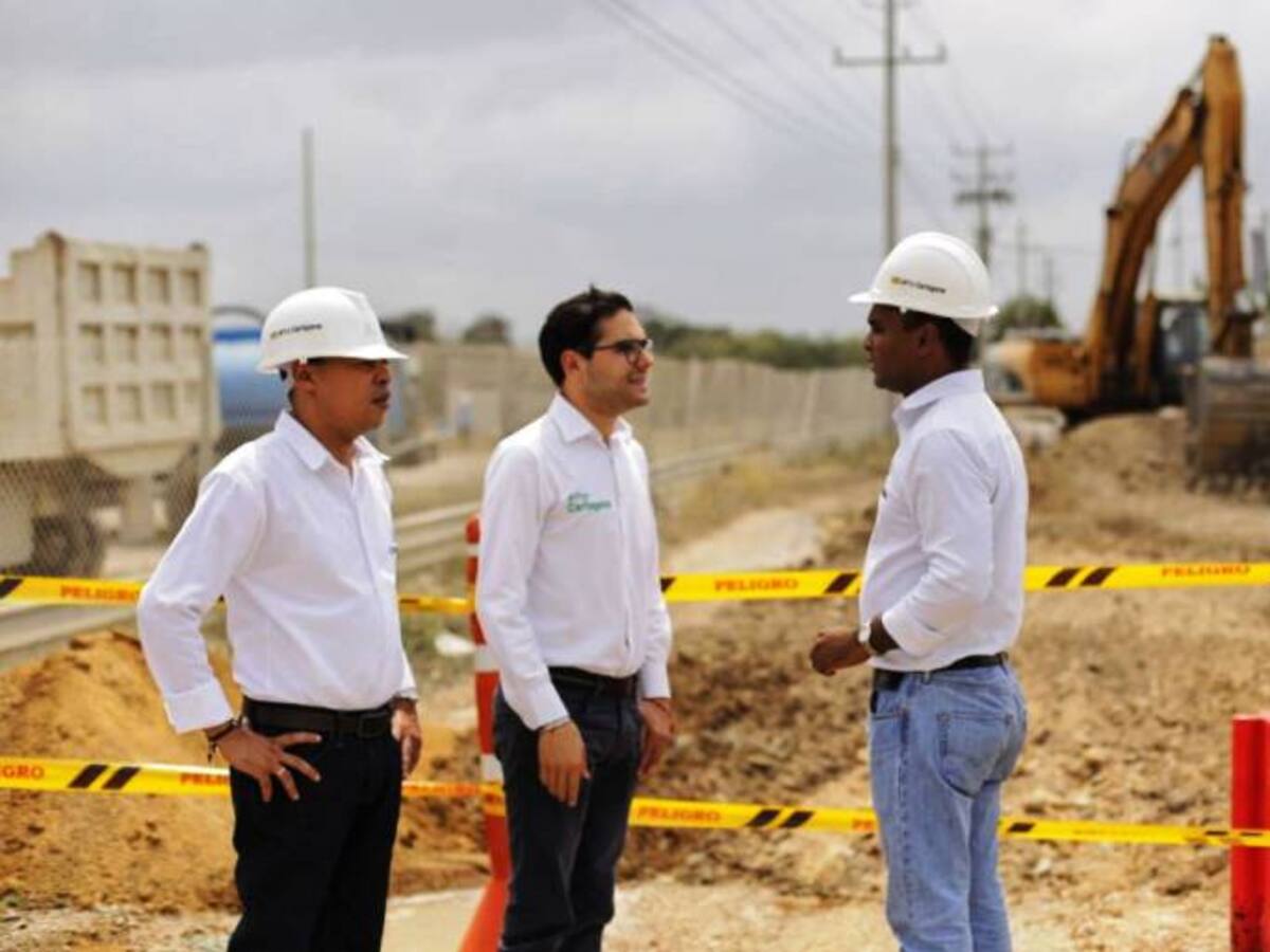A buen ritmo obras en vía a Campaña en el sur de Cartagena