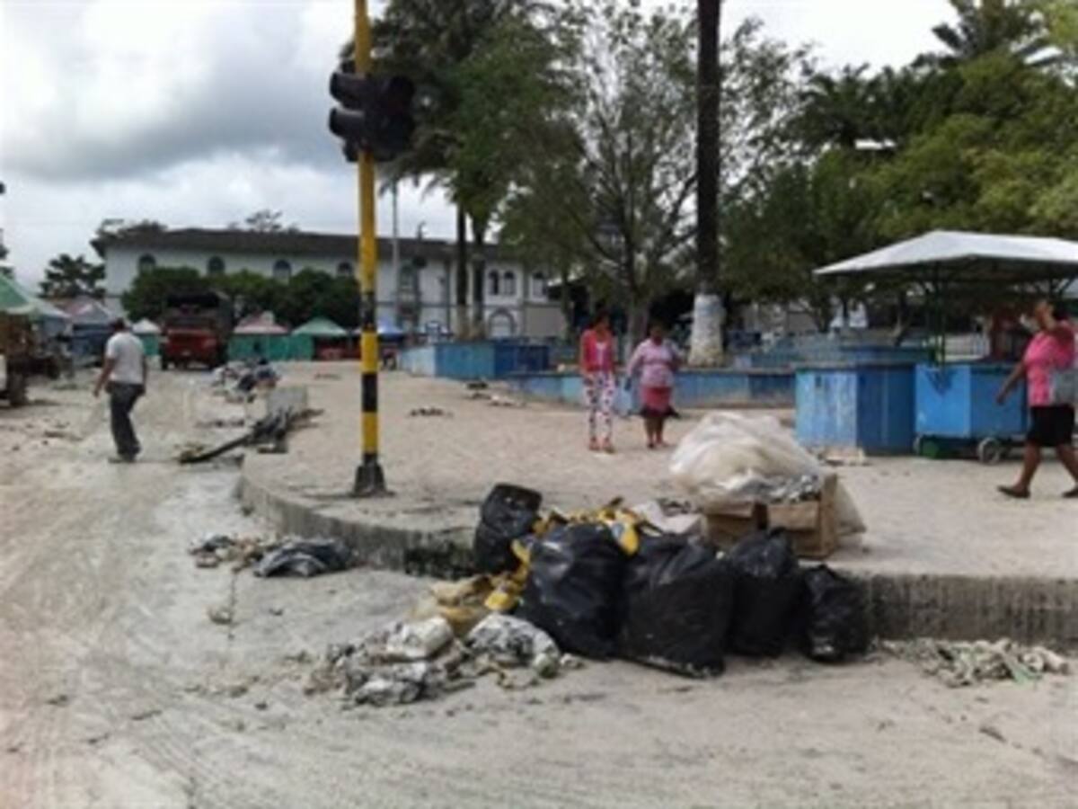 Parque de Mocoa en total desaseo tras festival de Negros y Blancos